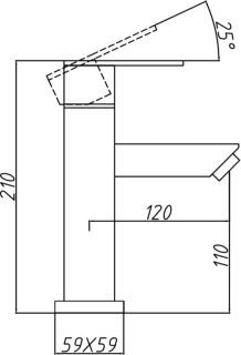 Смеситель для раковины Aquanet Steel V3 AF213-10S 242972 хром