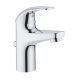 Смеситель для раковины GROHE BauCurve 32805000 однорычажный DN 15, с донным клапаном, хром 32805000
