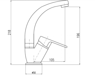 Смеситель для раковины Rav Slezak Colorado CO206.5/2 Хром