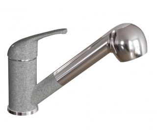 Смеситель для кухни Dr. Gans Соната с выдвижным изливом базальт