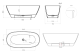 Ванна из искусственного камня Salini Sofia Light S-Sense 103611GRH 165x75см без перелива RAL снаружи