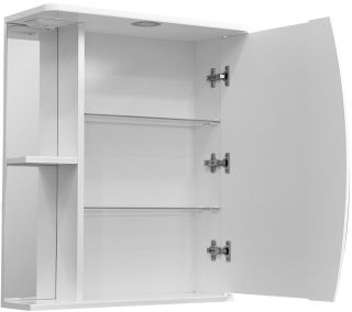 Зеркало-шкаф с подсветкой Stella Polar Лана 60см правый белый SP-00000049