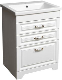 Тумба под раковину Stella Polar Кармела 60см ольха белая SP-00000177