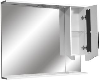 Зеркало-шкаф с подсветкой Stella Polar Сильва 100см белый SP-00000207