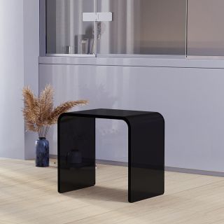 Стул для душа Veconi ST-AC-1TB, 425*280*390, черный полупрозрачный