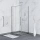 Душевой уголок RGW SV-42-1 (SV-12 + Z-060-2) 323242100-011 100x100см хром