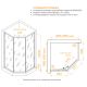Душевой уголок RGW SV-82B "L" 33328200-34L 100x100 см чёрный