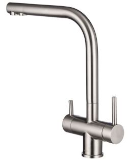 Смеситель для кухни Swedbe Selene Plus 8144 с каналом для подключения фильтра нержавеющая сталь