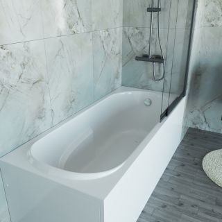 Ванна акриловая Vincea VBT-2A170-FR с каркасом 1700*750*480, пристенная, цвет белый