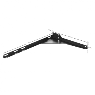 Кронштейн для раковины над стиральной машиной СанТа 900140 левый чёрный