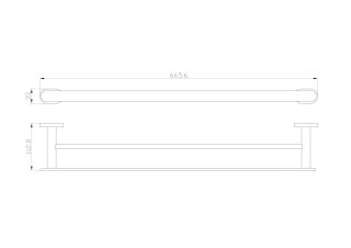 Вешалка для полотенец Wonzon & Woghand First WW-8411-LG золото глянцевое