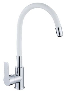 Смеситель для кухни Haiba HB70112-8 белый/хром