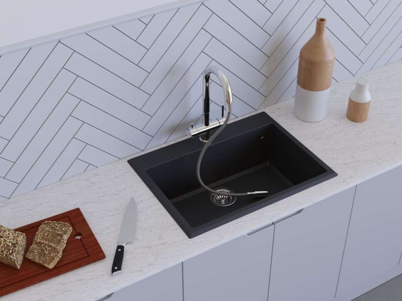 Мойка кухонная Omoikiri Tedori-68-BL чёрный