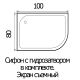 Душевой поддон RIVER 100*80*26 L
