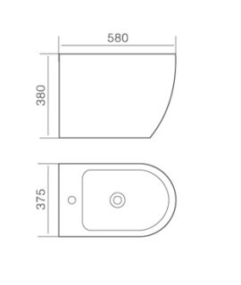 Timo биде KULO напольное (TK-402)