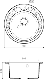 Мойка кухонная Omoikiri Tovada 51-MA Artgranit/марципан