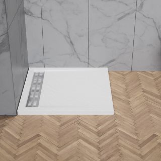 Акриловый поддон BelBagno TRAY-BB-DUE-A-100-4-W0 белый