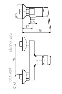 Смеситель для душа Rav Slezak Colorado CO181.5CMATC черный