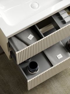 Подвесная тумба под раковину Sancos Snob R SNR100LCE левая 100см Beige Soft