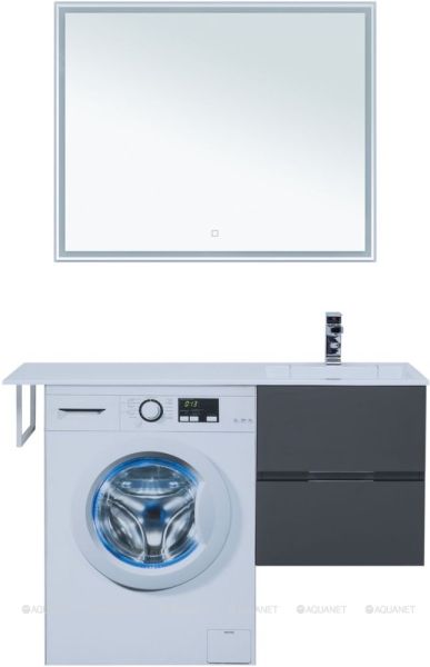 Тумба под раковину Aquanet Алвита 243662 50 см серый антрацит