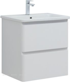 Тумба под раковину Aquanet Эмбер 330465 60 см белый матовый
