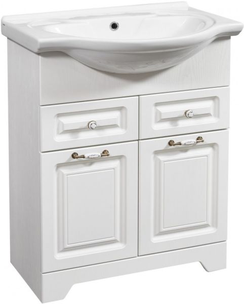 Тумба под раковину Stella Polar Кармела 65см ольха белая SP-00000173