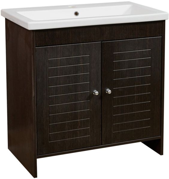 Тумба под раковину Stella Polar Монтоне 80см венге SP-00000161
