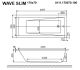 Гидромассажная ванна Whitecross Wave Slim 0111.170070.100.RELAX.GL 170x70см Relax золото