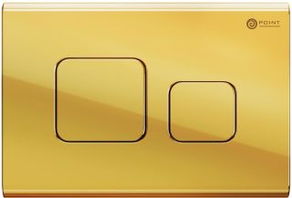 Клавиша смыва Point Афина PN44041G золото
