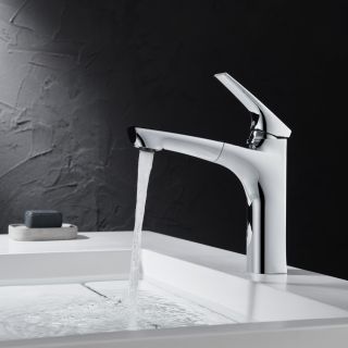 Смеситель для раковины Black&White Universe 7901С с выдвижным изливом хром