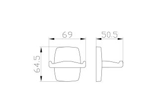 Двойной крючок для ванной Wonzon & Woghand Porto WW-1501 хром