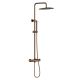 Душевая система с термостатом Knotlor SS-24/RB, бронза