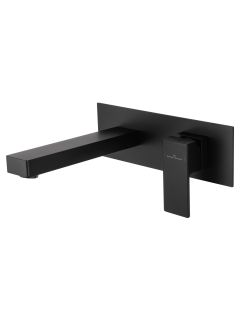 Встраиваемый смеситель для раковины Wonzon & Woghand Cube WW-88869016-MB чёрный матовый