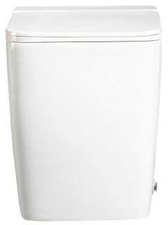 Приставной унитаз ABBER Rechteck AC1212P с импульсным смывом белый вертикальный выпуск