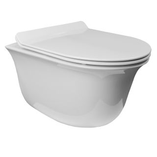 Унитаз подвесной Azario Felice AZ-0051 безободковый с быстросъемным сиденьем микролифт