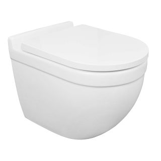 Унитаз подвесной Azario Fora 520х360х410 безободковый, с быстросъемным сиденьем микролифт (AZ-0017 E-R)