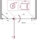 Душевая дверь BelBagno UNO-B-12-30+60-C-Cr