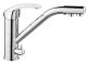Смеситель для кухни Haiba HB4321 с подключением фильтра питьевой воды хром