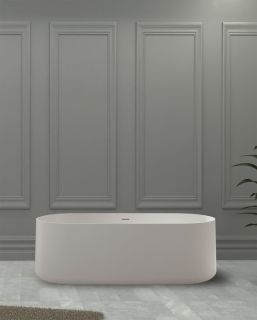 Ванна из искусственного камня ABBER Stein AS9607 170x75см белый матовый