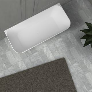 Ванна из искусственного камня ABBER Stein AS9617 170x75см белый матовый