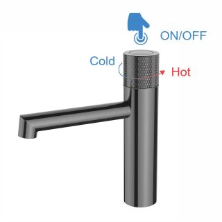 Смесители для раковины Vincea Desire VBF-1D3GM вороненая сталь