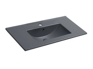 Раковина керамическая Vincea VBS-13975MA 76см антрацит матовый