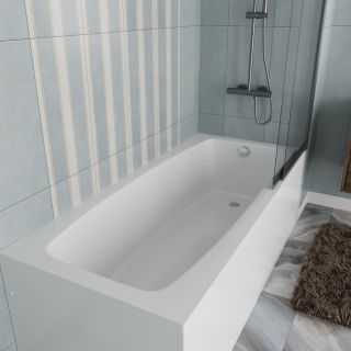 Ванна акриловая Vincea VBT-2S180-LG с ножками 1800*800*430, пристенная, цвет белый