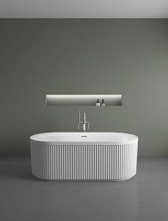 Ванна акриловая Vincea VBT-709-1700, цвет белый, щелевой перелив