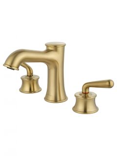 Смеситель для раковины на 3 отверстия Wonzon & Woghand Steam WW-88159008-BG брашированное золото