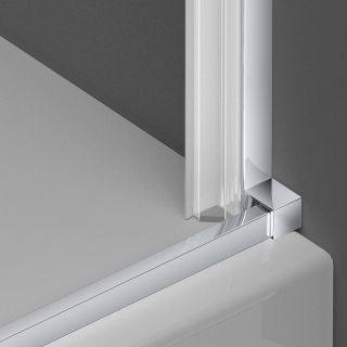 Душевая дверь Vincea Alpha VDP-3AL900CLB, черный, стекло прозрачное