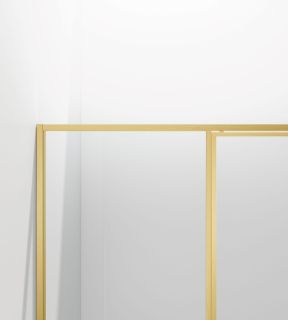 Душевая дверь Vincea Slim 8mm VDP-4SL120CLG, брашированное золото, стекло прозрачное