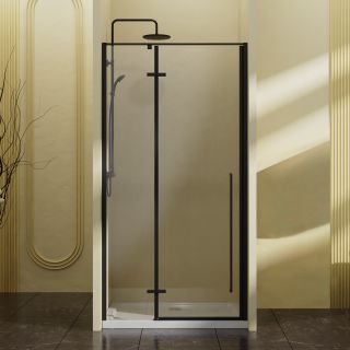 Душевая дверь Vincea Slim-N VDPH-5SN100CLB, 1000, черный, стекло прозрачное