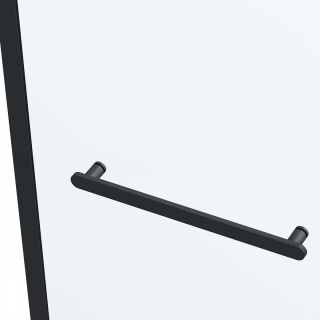 Душевая дверь Vincea Сomo Soft VDS-1CS140CLB, 1400, черный, стекло прозрачное