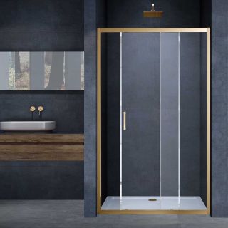 Душевая дверь Vincea Alpha VDS-3AL120CLB, 1200, черный, стекло прозрачное